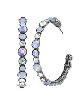 Weiß - Water Cascade earrings - Konplott